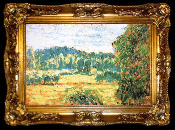framed  Camille Pissarro Large walnut, ta009-2